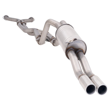 Ford Falcon BA BF XR8 Ute Twin 2.5 Inch Catback Exhaust Hotdog Front - Raw 409