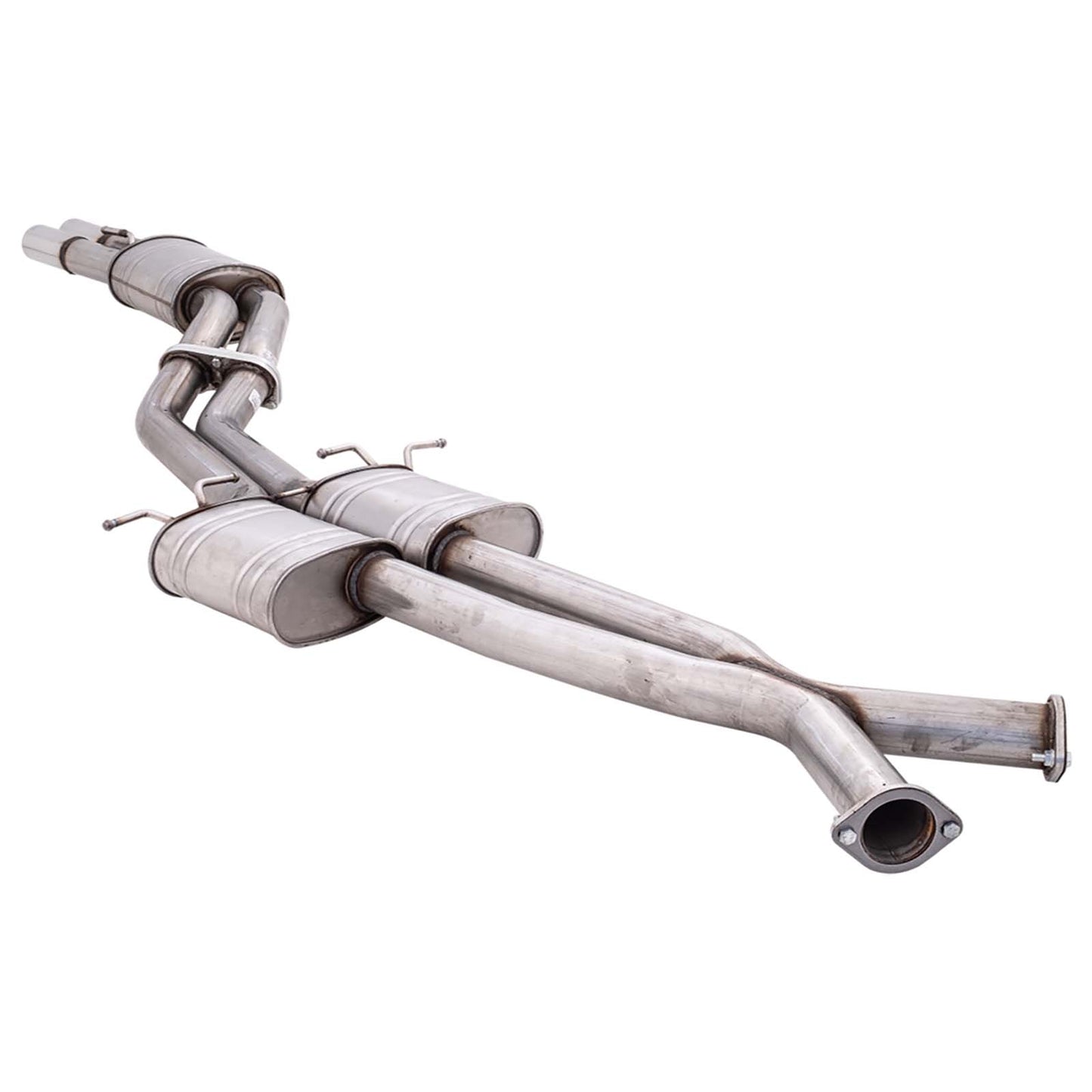 Holden Commodore VT VX VY VZ V8 Ute XFORCE Twin 3 Inch Catback Exhaust - Raw 409