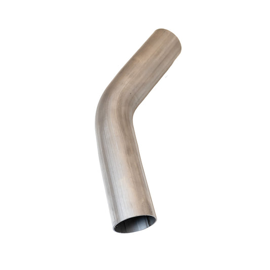 2" Mandrel Bend Exhaust Pipe 51mm - 45 Degree - Stainless 409 Raw Long Leg