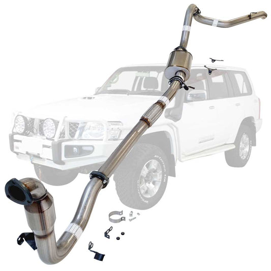 Nissan Patrol Y61 GU 3L ZD30 Wagon 3 Inch Turbo Back Exhaust 2000-2016 (Does not suit Coil Tower Braces)