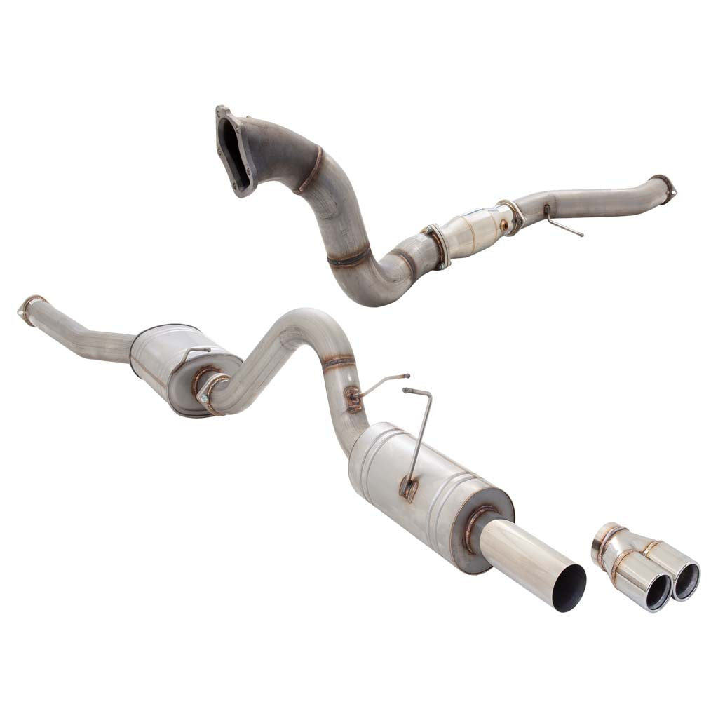 Falcon BA BF XR6 Turbo Ute XFORCE Full Exhaust 4 Inch Dump To 3.5 Inch - Raw 409