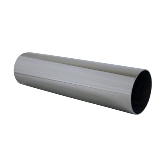 Exhaust Tip Straight Cut 2" In - 2 1/8" Out 8" Long 304 Stainless Steel