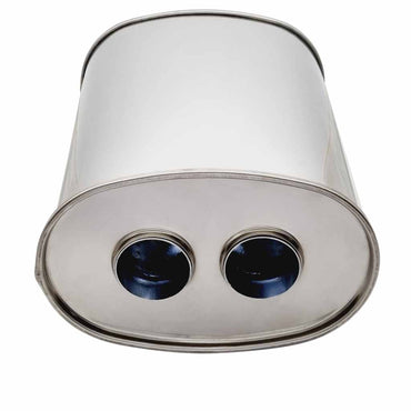 10" x 6.5" Centre/Dual Configurations Mufflers | Stainless 304 | Select Your Size Length and Internal Options