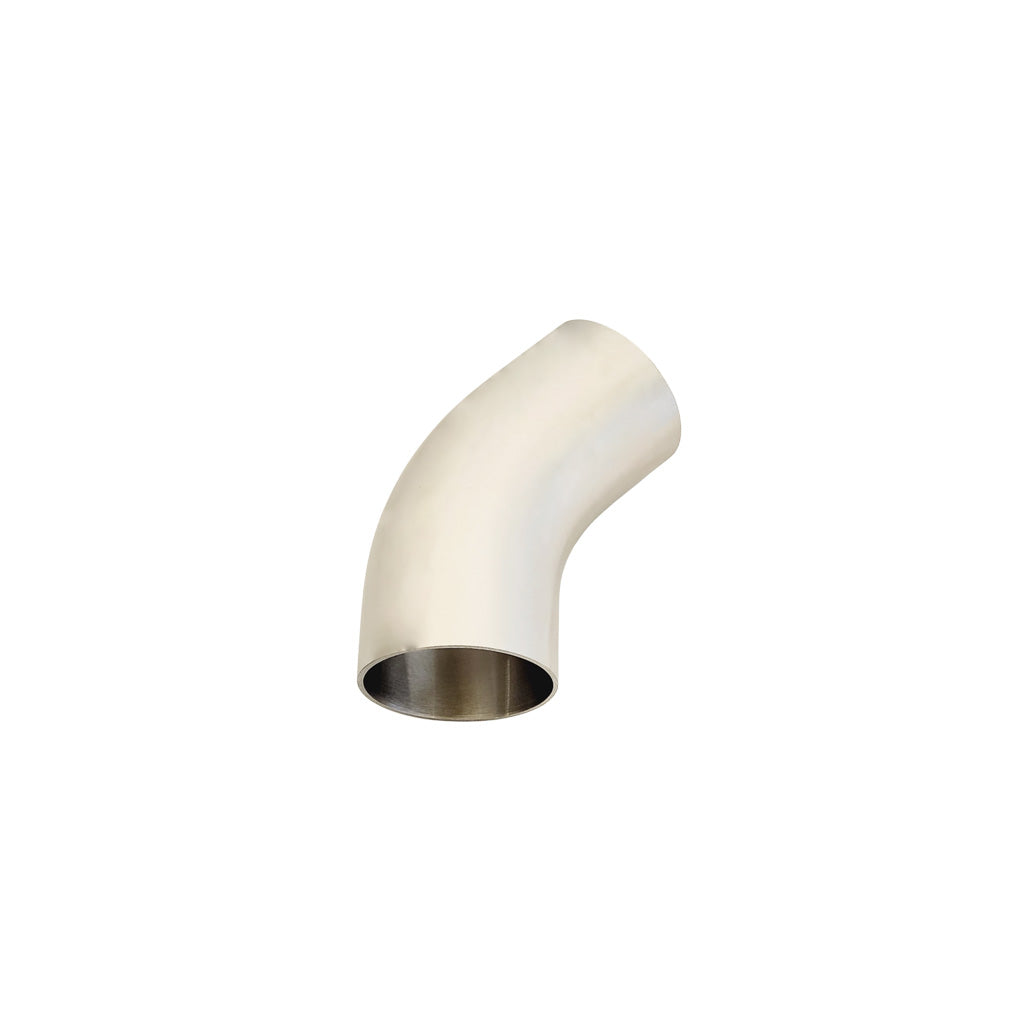 XPS Mandrel Bend 2 Inch (51mm OD) 45 Degree 304 Brushed Stainless