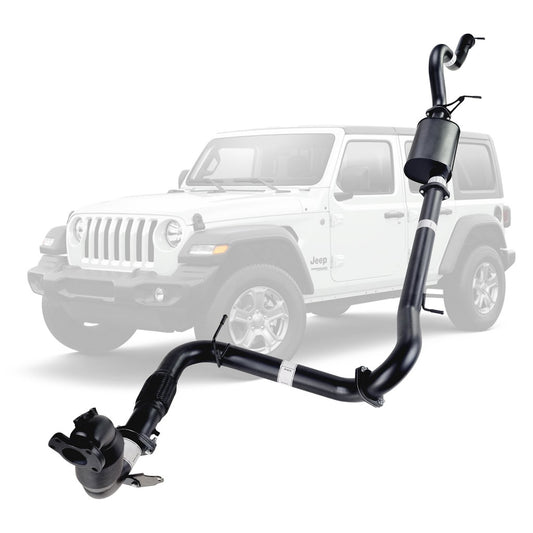 Jeep Wrangler JK 2010-2015 2.8L DPF 3 Inch Turbo Back Exhaust *** Limited Stock Made To Order ****