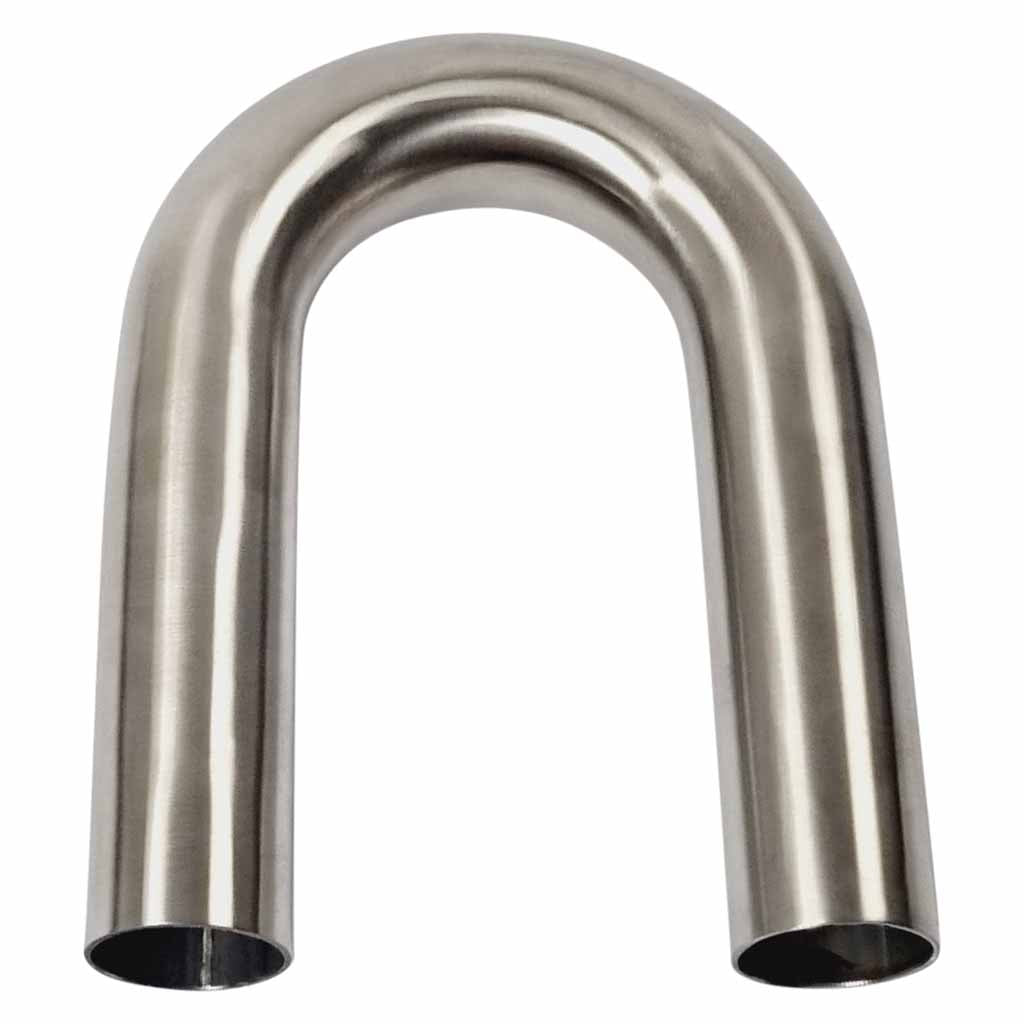 1 1/2" 180 Degree 1.5D Radius Mandrel Bend Brushed 304 Stainless Steel