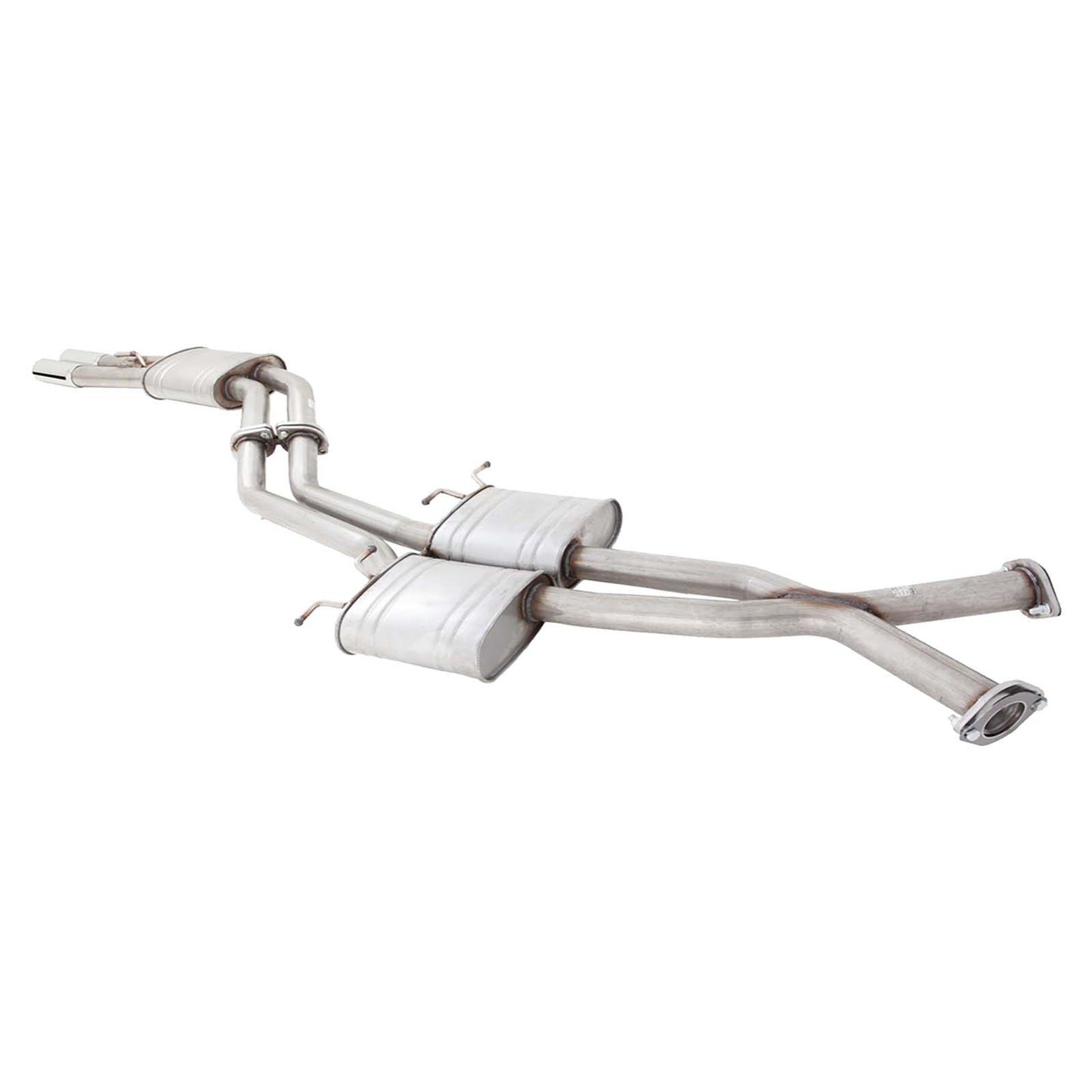 Holden Monaro V2 Cv6 Cv8 2001-03 XFORCE Twin 2.5 Inch Catback Exhaust - Raw 409
