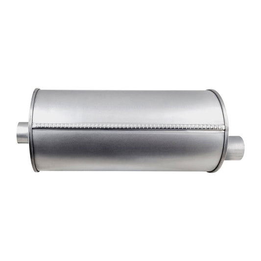 8" Round Offset/Offset Lefthand Rotation Configurations Universal Mufflers | Aluminised | Select Your Size Length and Internal Options