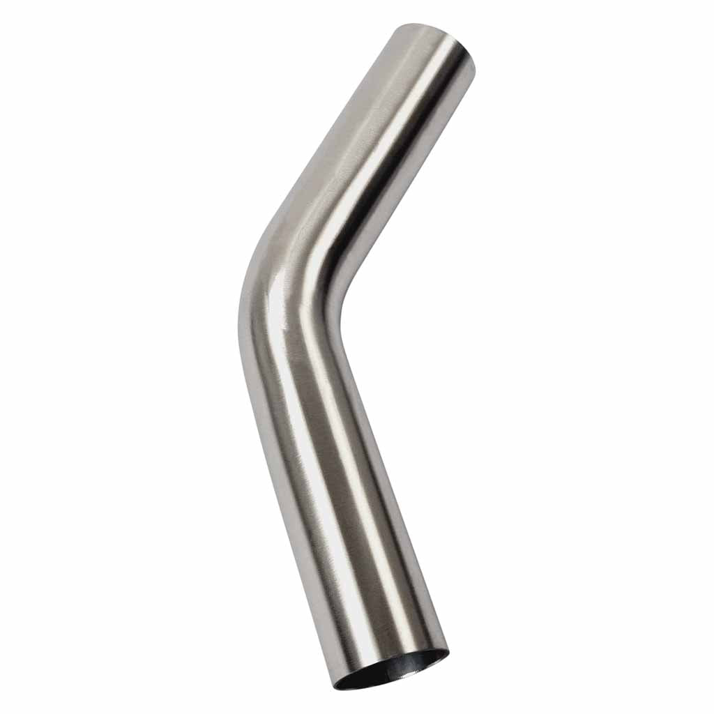 1 7/8" 45 Degree 1.5D Radius Mandrel Bend Brushed 304 Stainless Steel