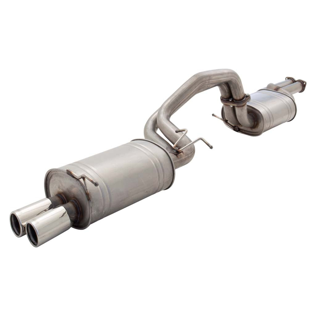 Falcon BA BF XR6 Turbo Sedan Twin 2.5 Inch Catback Exhaust Dual Tips - Raw 409