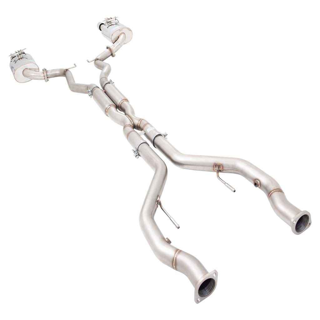 Holden Commodore VE VF Sedan XFORCE Twin 2.5 Inch Catback Exhaust - Polished SS
