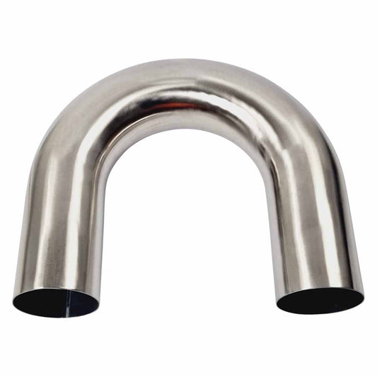 4" 180 Degree 1.5D Radius Mandrel Bend Brushed 304 Stainless Steel