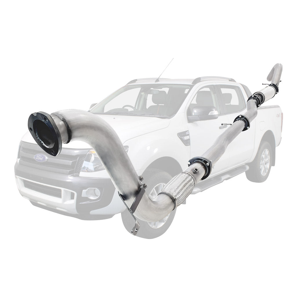 Ford Ranger PX 2011-2016 3.2L 3.5 Inch Turbo Back Stainless Exhaust System