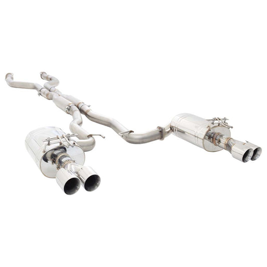 Holden Commodore VE VF Sedan XFORCE Twin 2.5 Inch Catback Exhaust - Polished SS