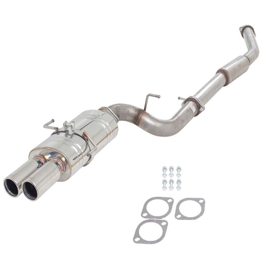 Nissan 200SX S15 XFORCE 3 Inch Catback Exhaust Oval Rear And Twin Tip - Raw 409