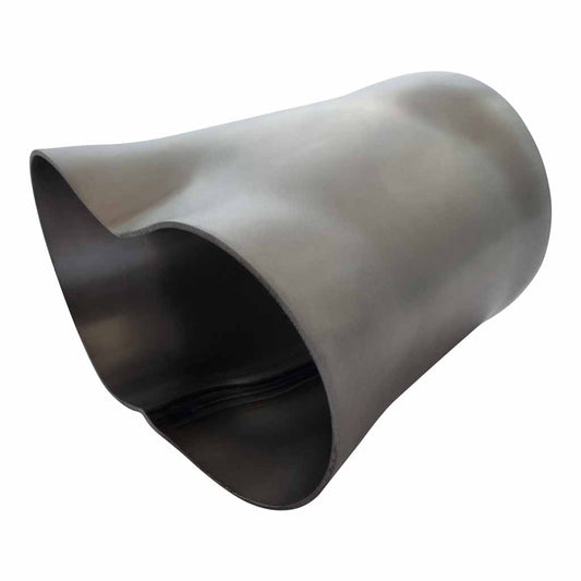 Exhaust Collector Mild Steel 2 Into 1 In 63mm Out 76mm