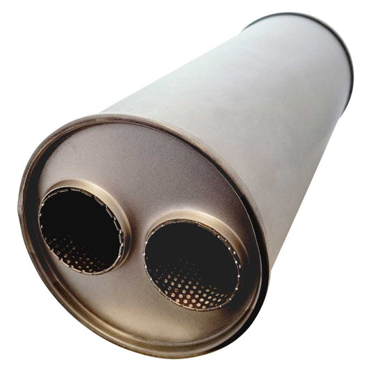 7" Round Offset/Offset Configurations Universal Mufflers | Aluminised | Select Your Size Length and Internal Options