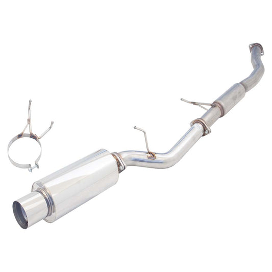 Nissan 180SX S13 XFORCE 3 Inch Catback Exhaust With Angle-Out Cannon - Raw 409