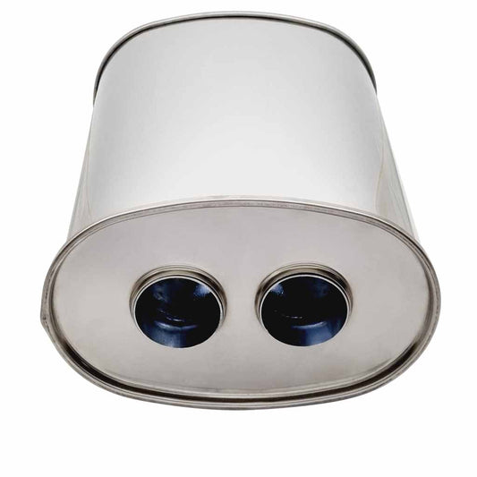 10" x 6.5" Centre/Dual Configurations Mufflers | Stainless 304 | Select Your Size Length and Internal Options