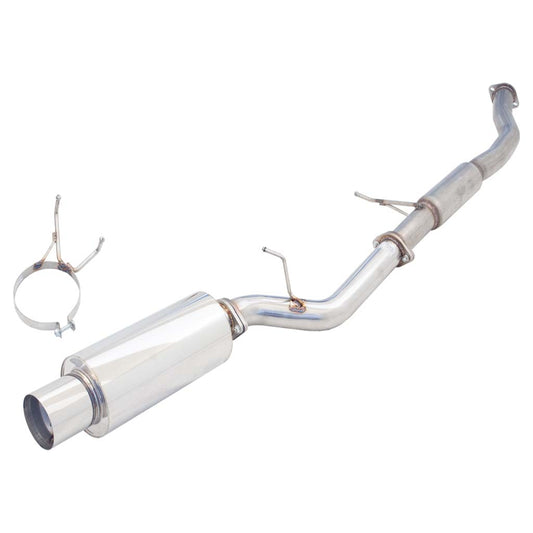 Nissan 180SX S13 XFORCE 3 Inch Full Exhaust With Angle-Out Cannon - Raw 409