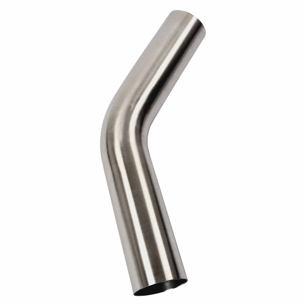 2" 45 Degree 1.5D Radius Mandrel Bend Brushed 304 Stainless Steel