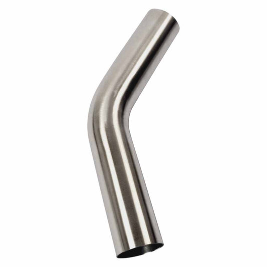 2" 45 Degree 1.5D Radius Mandrel Bend Brushed 304 Stainless Steel