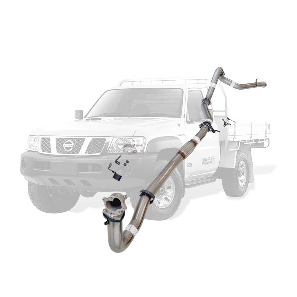 Nissan Patrol Y61 GU 4.2L TD42 Ute 3 Inch Turbo Back Exhaust Cast Dump 1996 - 2006 (Does not suit Coil Tower Braces)