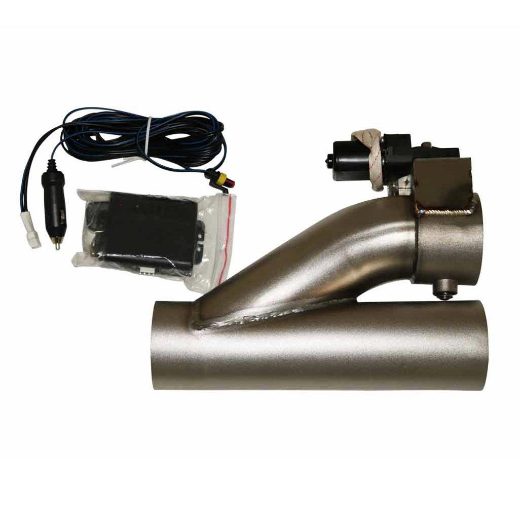 XFORCE Electric Stainless Steel Exhaust Cut Out Valve Kit With Remote 3 Inch