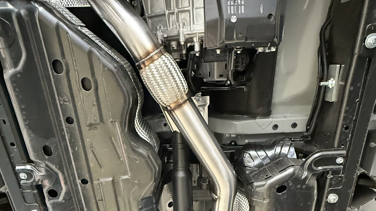 DEA Performance 3-inch stainless turbo-back exhaust fitted to a Toyota LandCruiser 300 Series