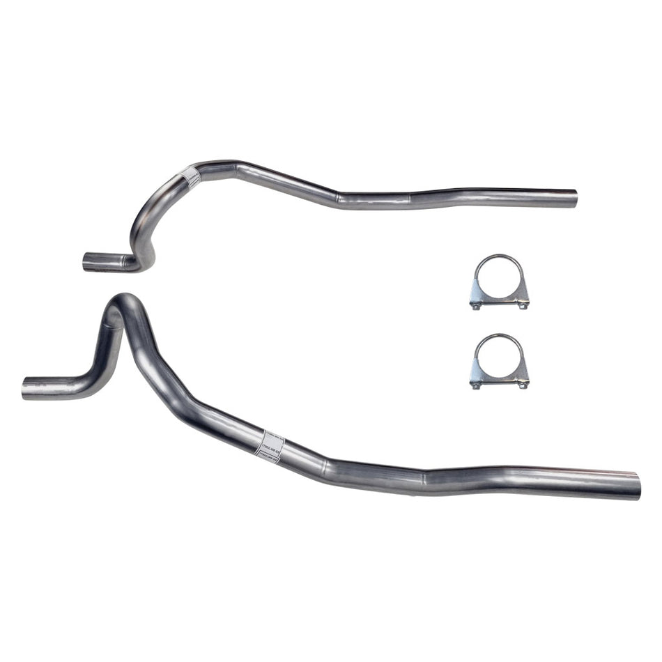 Falcon XA XB XC V8 Mandrel Bent LHS And RHS Inside Spring Tailpipes 2.25 Inch Stainless Steel with clamps