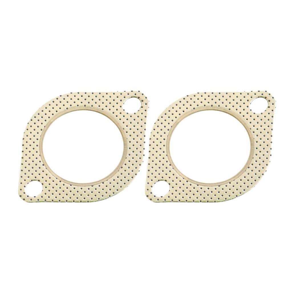 Pair of perforated metallic exhaust gaskets for VE Holden Commodore V6 V8 Sedan And Wagon 2.5" Rear Exhaust Tailpipes J Pipes