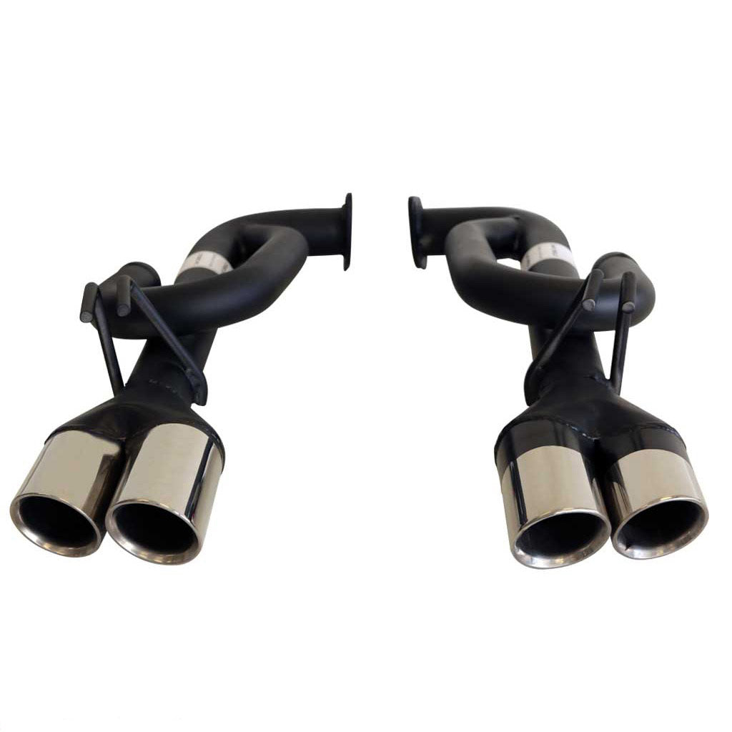 VE Commodore V6 V8 Sedan Wag 2.5" Exhaust Tailpipe - J Pipes with dual polished stainless steel exhaust tips