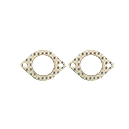 Perforated metal exhaust gaskets for VE Commodore V6 V8 Sedan Wag 2.5" Exhaust Tailpipe - J Pipes With Exhaust Tips.