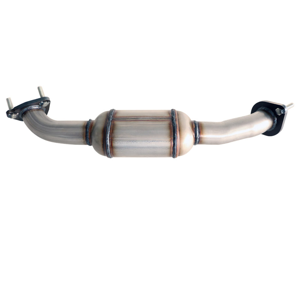 Stainless steel Holden Commodore VE Statesman Wm 3.6L SIDI 195KW Passenger Side Cat Converter exhaust component with flanges.