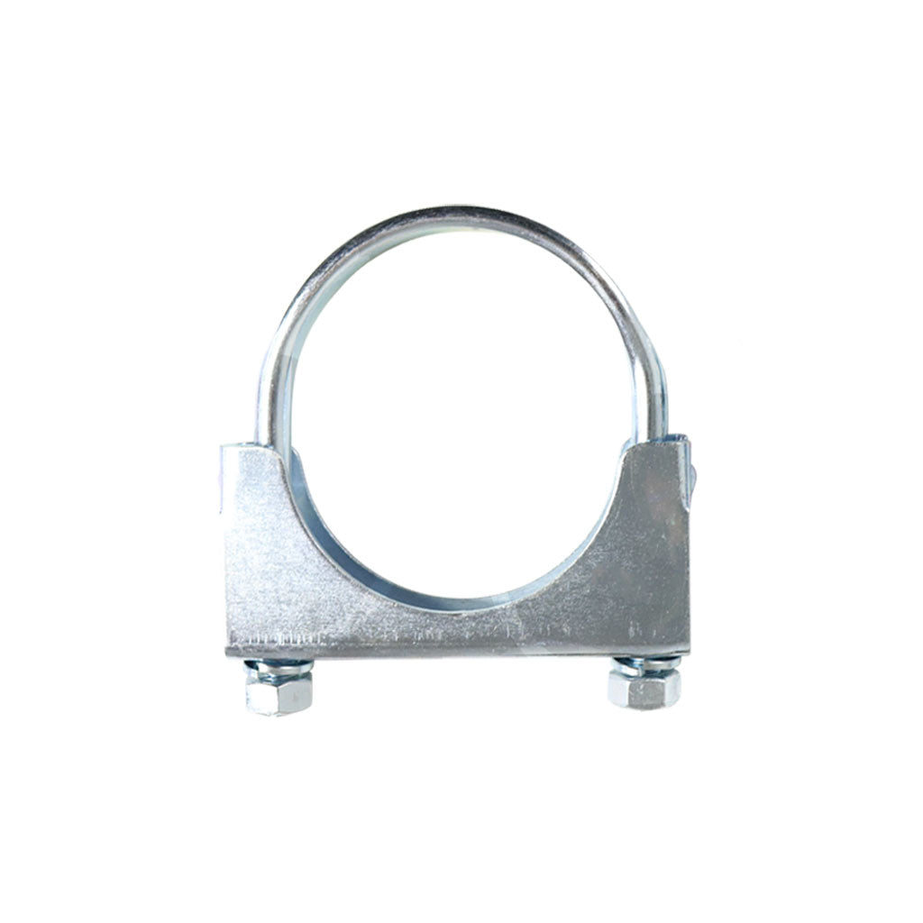 Heavy-Duty Silver U-Bolt Exhaust Clamps - Suitable for Expanded Pipes, Available in Sizes from 1 Inch to 6 Inches