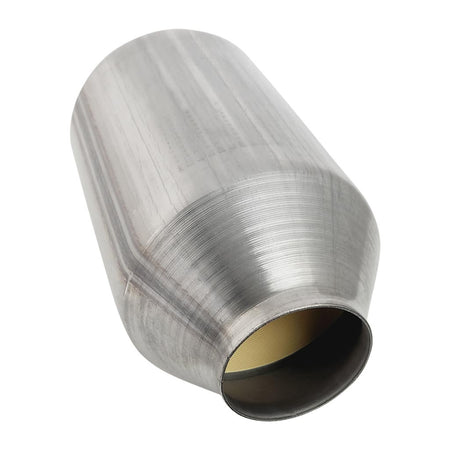 Universal Euro 5 and 4 Ceramic Core Catalytic Converter 5" Round Body in stainless steel for universal exhaust applications.
