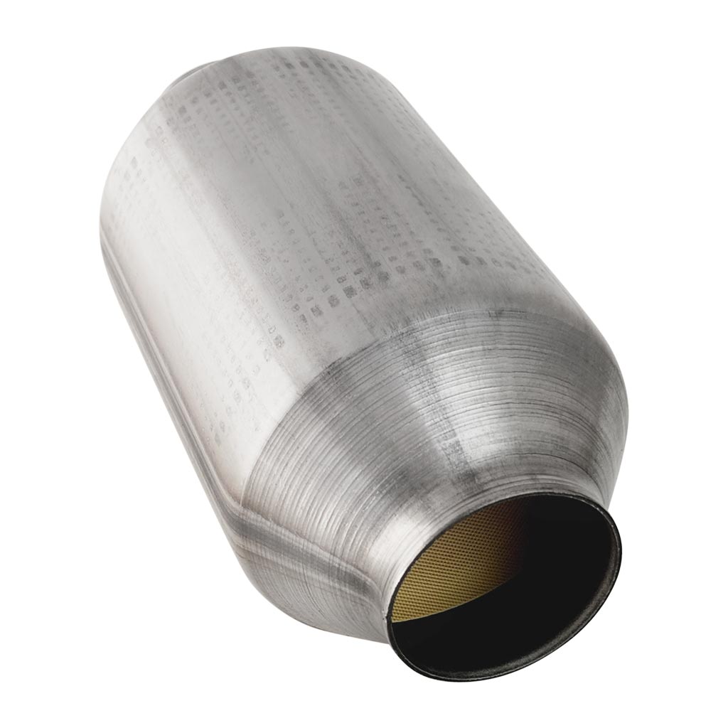 Universal Euro 6 Ceramic Core Catalytic Converter 4" Round Body stainless steel for universal exhaust applications
