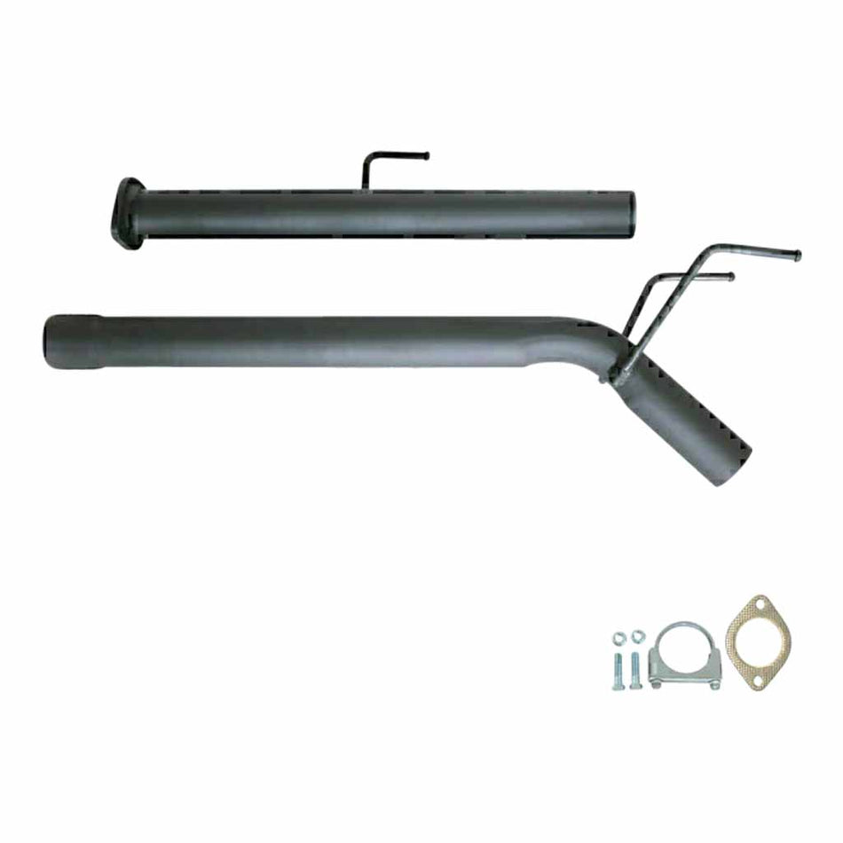Toyota Hilux D4D 3Lt TD 2.5 Muffler Delete Eliminator Exhaust With Pipe Only, tubular metal exhaust components and fittings