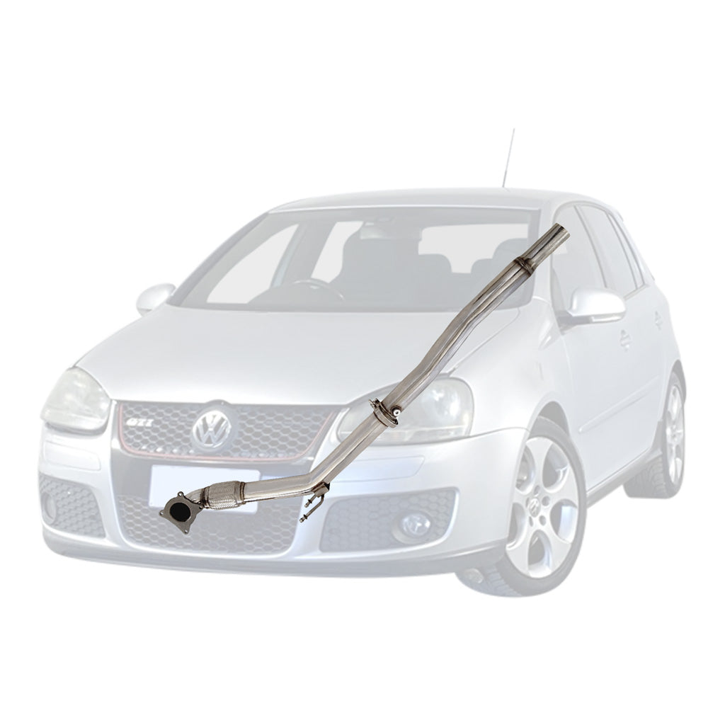 VW Golf GTI Mk5 / Mk6 2.0T 2004 - 2013 Volkswagen 3 Inch Dump Down Pipe No Cat stainless steel exhaust component