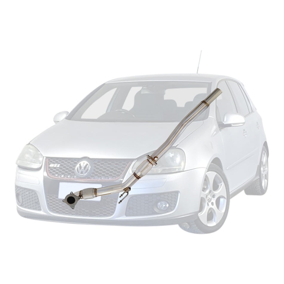 VW Golf GTI Mk5 / Mk6 2.0T 2004 - 2013 Volkswagen 3 Inch Dump Down Pipe W/ Cat stainless steel exhaust pipe