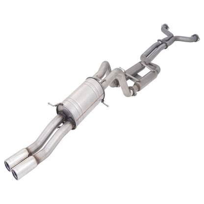 Ford Falcon BA BF XR8 Ute Twin 2.5 Inch Catback Exhaust Hotdog Front - Raw 409