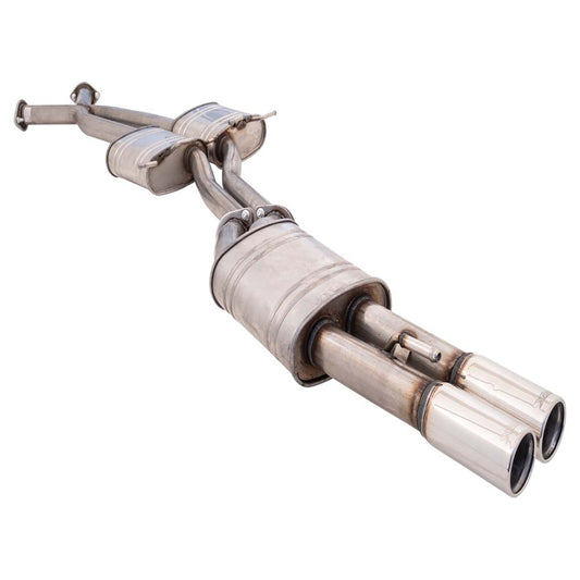 Commodore VT-VZ Ute XFORCE Twin 2.5" Catback Exhaust Oval Rear Muffler Raw 409