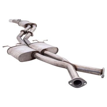 Commodore VT-VZ Ute XFORCE Twin 2.5" Catback Exhaust Oval Rear Muffler Raw 409