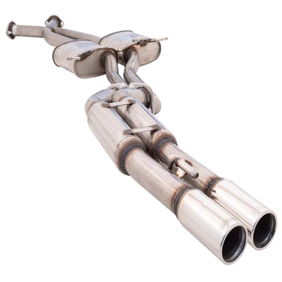 Commodore VT-VZ Ute XFORCE Twin 2.5 Inch Catback Exhaust Hotdog Rear - Raw 409 **** Special Order Item ****
