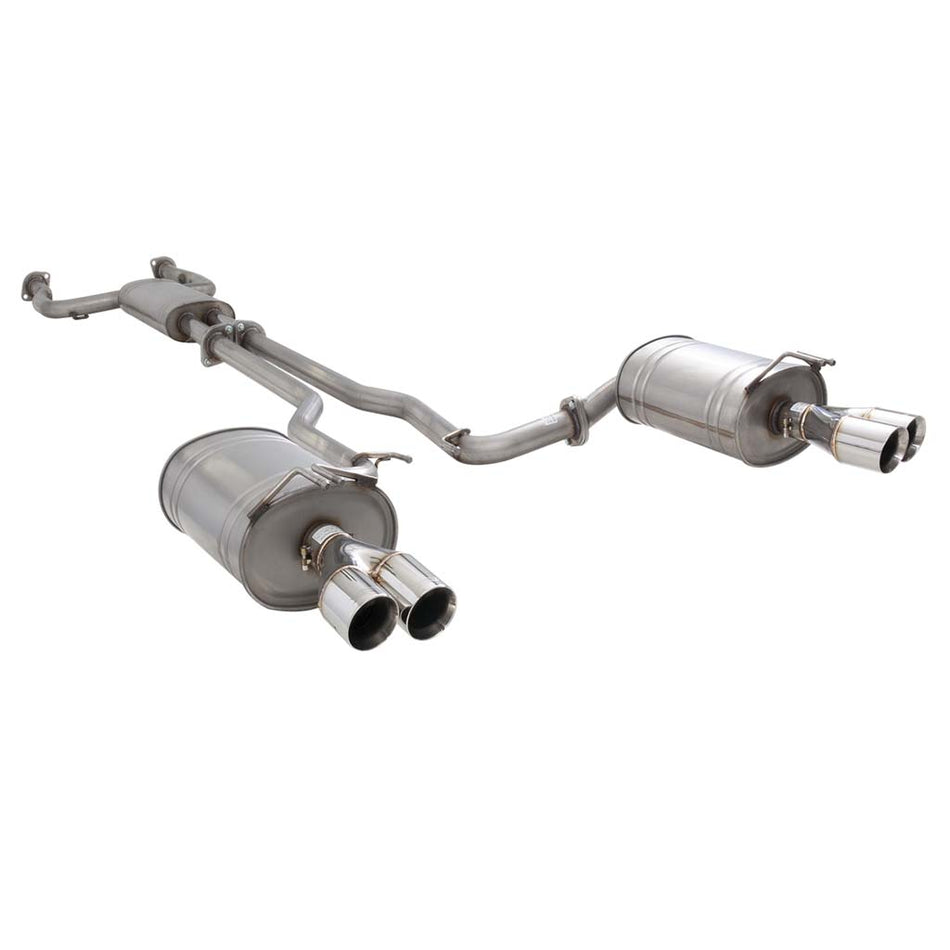 Holden Commodore VE VF Sedan XFORCE Twin 2.25" Catback Exhaust - Raw Finish 409