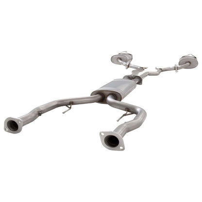 Holden Commodore VE VF Sedan XFORCE Twin 2.25" Catback Exhaust - Raw Finish 409