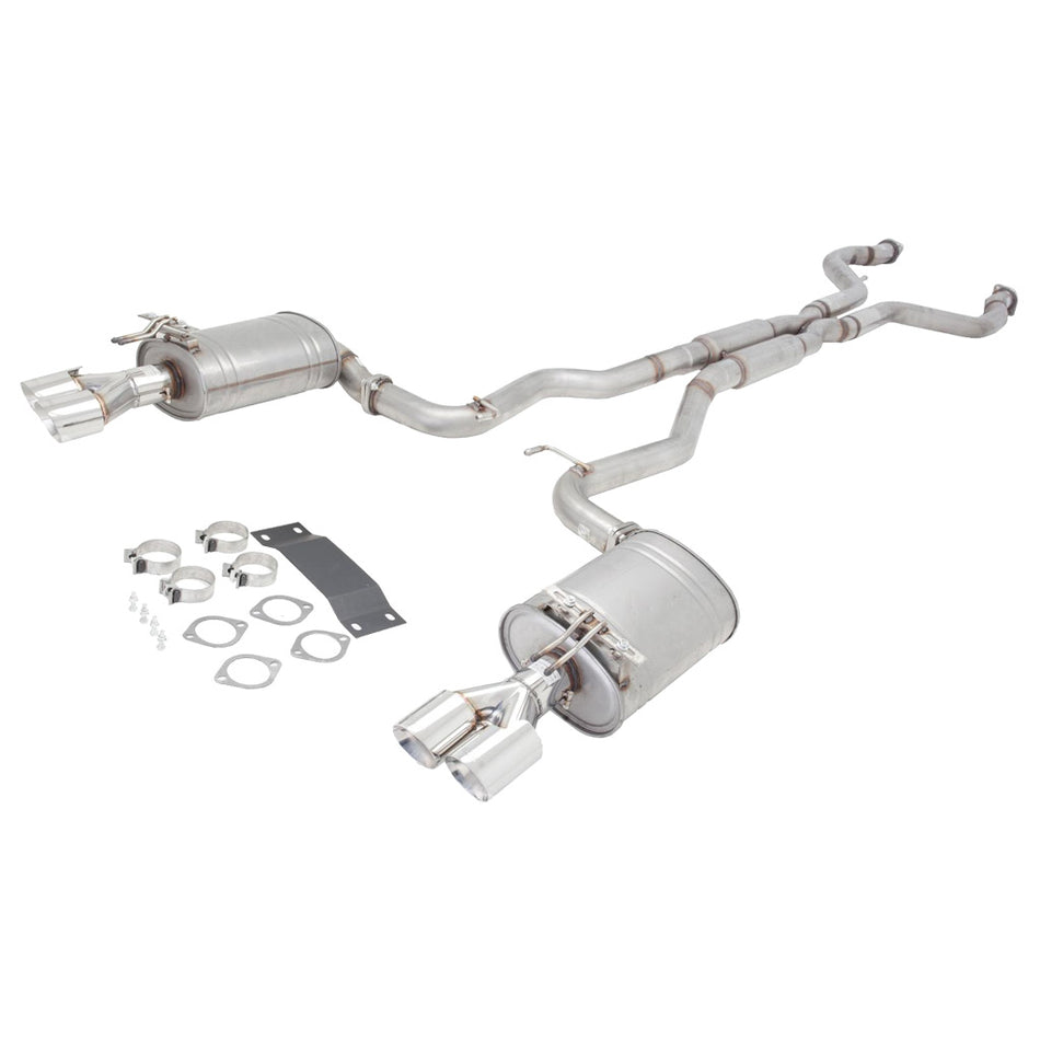Holden Commodore VE VF Sedan XFORCE Twin 3 Inch Catback Exhaust - Raw Finish 409 **** Special Order Item ****
