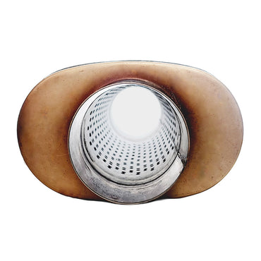 3.5 Inch 8" X 5" Stainless Oval - 14 Inch Long C/C GP Welded Straight Through