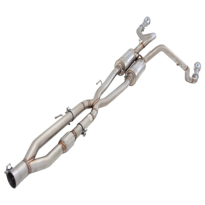 Dodge Ram 1500 5.7L Hemi XFORCE Twin 2.5 Inch To Twin 3 Inch Cat Back Exhaust - Polished Stainless