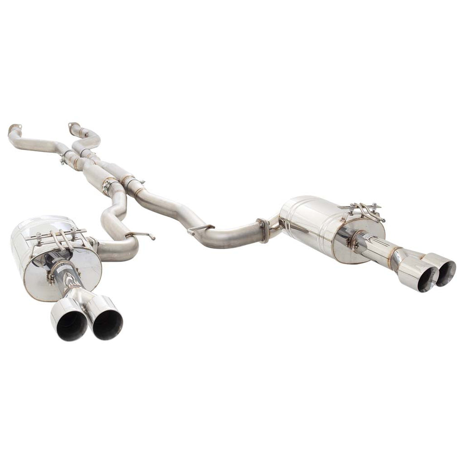 Holden Commodore VE VF Ute XFORCE Twin 2.5 Inch Catback Exhaust - Polished SS